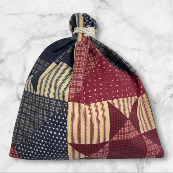 Country Star Style Reusable Linen Bread Bag, Eco-Friendly Cotton Bread Keeper, Z - Picture 3 of 4